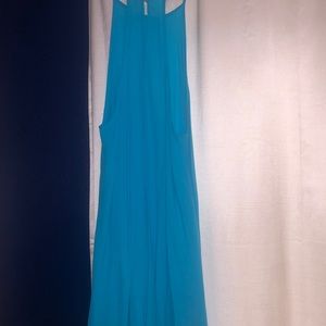Turquoise flowing dress